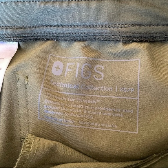 FIGS dark olive Zamora joggers - Picture 3 of 3